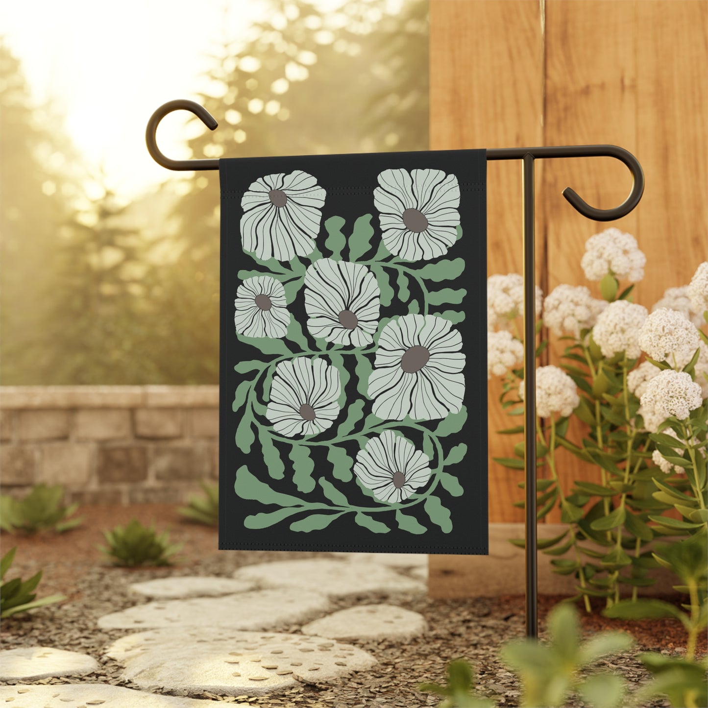 Botanical Matisse Flower Flag Banner, Flower Market Boho Gardener. Spring Yard Decor to Bring Some Extra Garden Aesthetic to the Home
