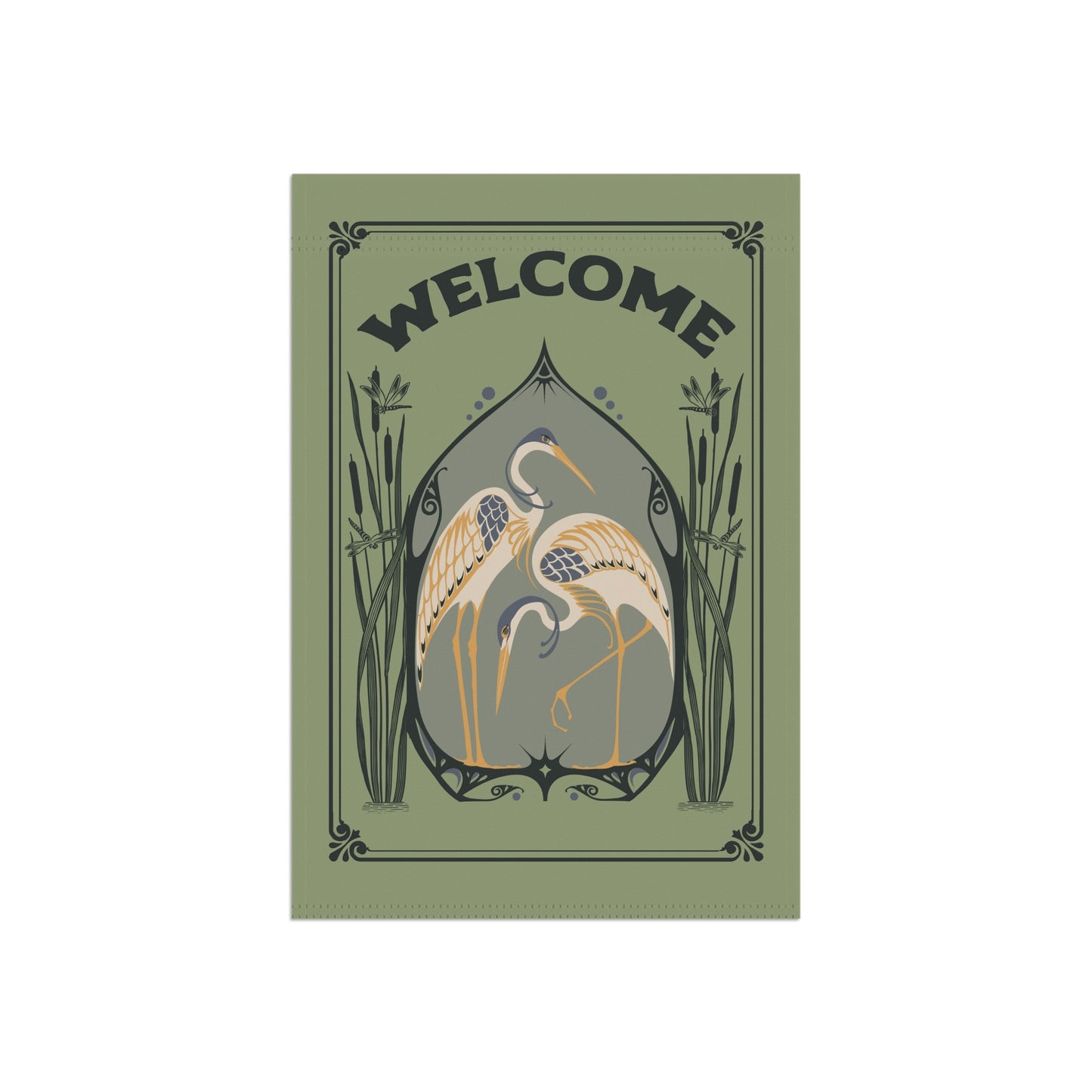 Welcome Flag House Banner, Earth Positivity Garden Message for Conservation of Birds, Bees, Butterflies, and Native Ecosystems