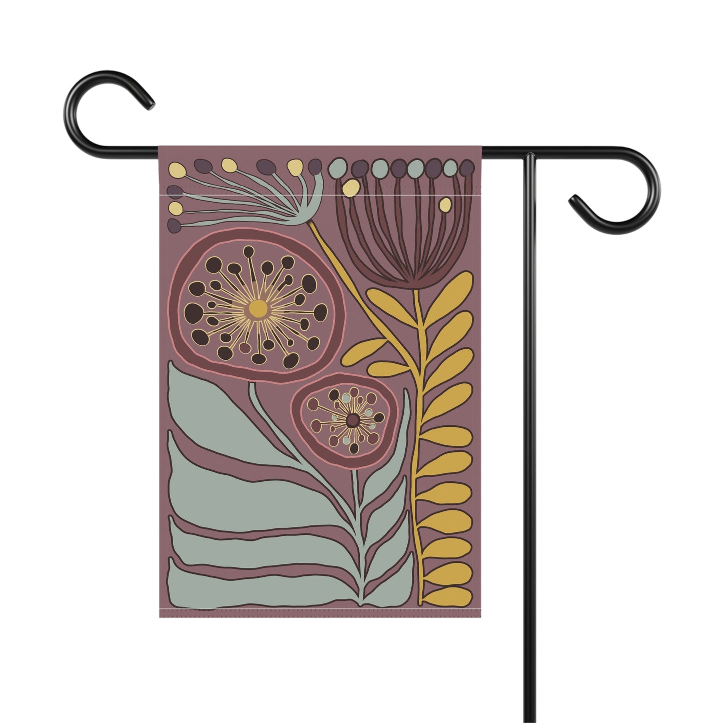 Modern Botanical House Banner,Modern Scandi Garden House Flag, Scandinavian Flower Market Gardener. Spring Yard Decor to Bring Some Elegant Aesthetic into the Home