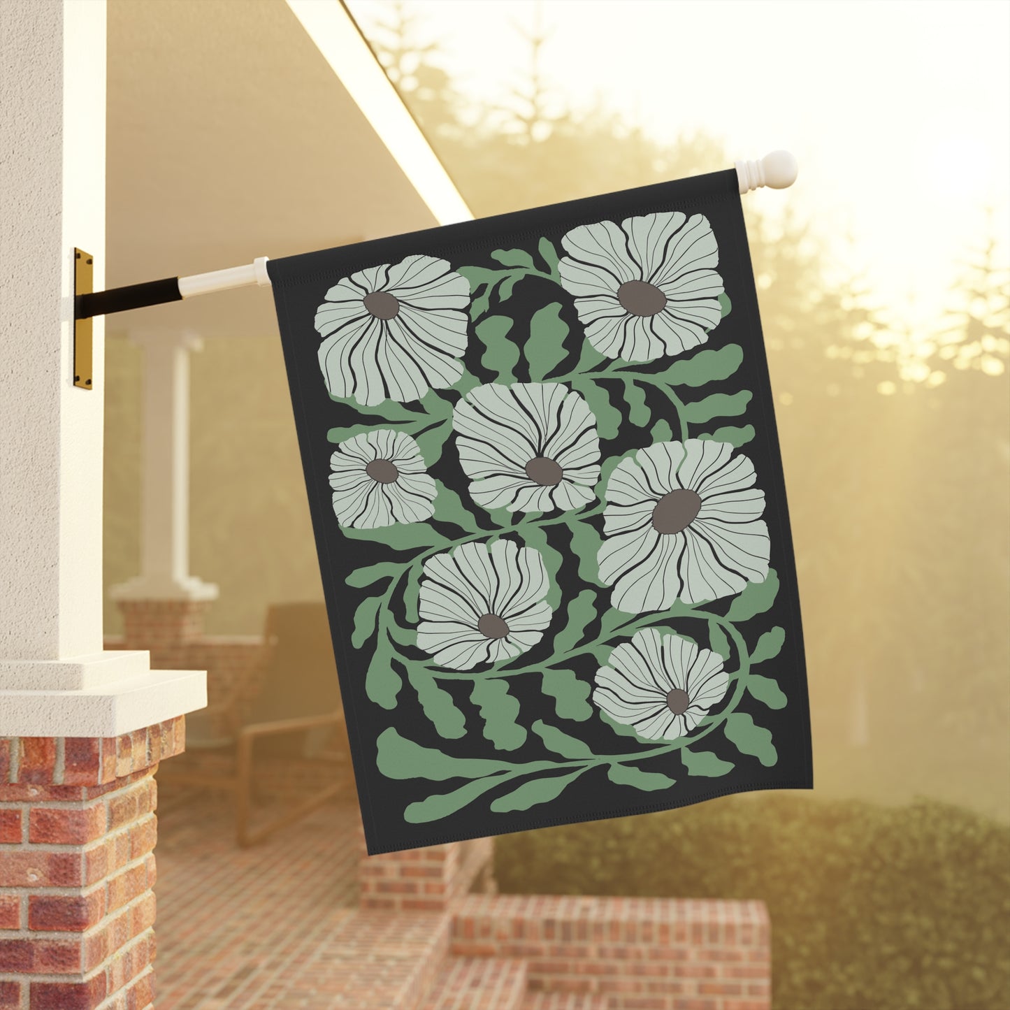 Botanical Matisse Flower Flag Banner, Flower Market Boho Gardener. Spring Yard Decor to Bring Some Extra Garden Aesthetic to the Home