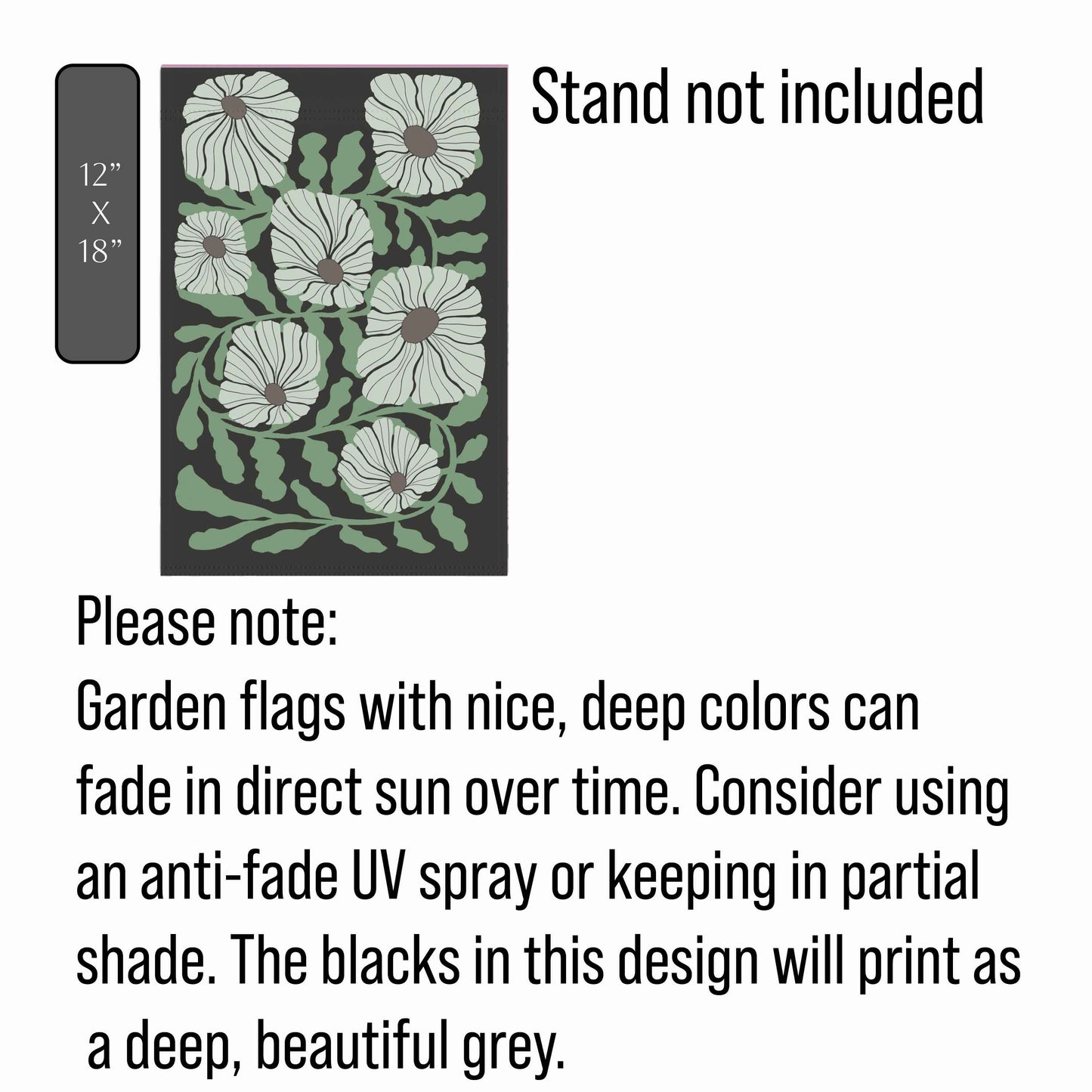 Botanical Matisse Flower Flag Banner, Flower Market Boho Gardener. Spring Yard Decor to Bring Some Extra Garden Aesthetic to the Home