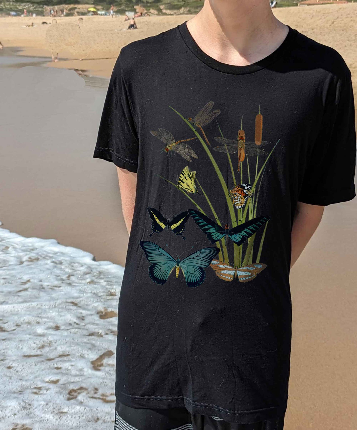 Vintage Entomology Short Sleeve Tee, nature lover, bugs, insects, tshirt, metamorphosis, gardener gift, conservation, academia, entomology