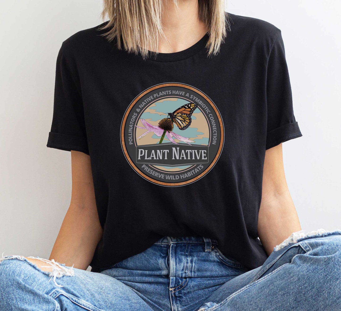 Pollinators Need Wildflowers tee, Nature t-shirt for conservation, ecology, Environmental science gift for ecological teachers, gardeners
