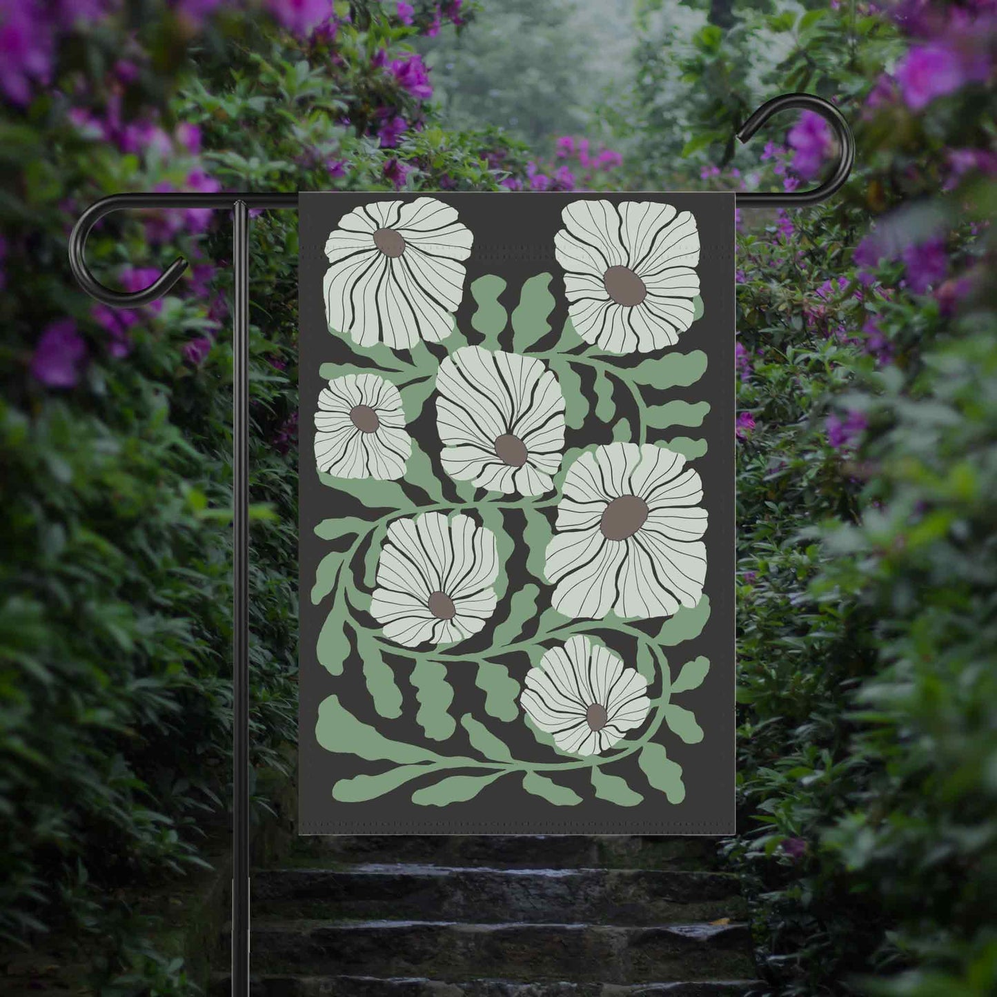 Botanical Matisse Flower Flag Banner, Flower Market Boho Gardener. Spring Yard Decor to Bring Some Extra Garden Aesthetic to the Home