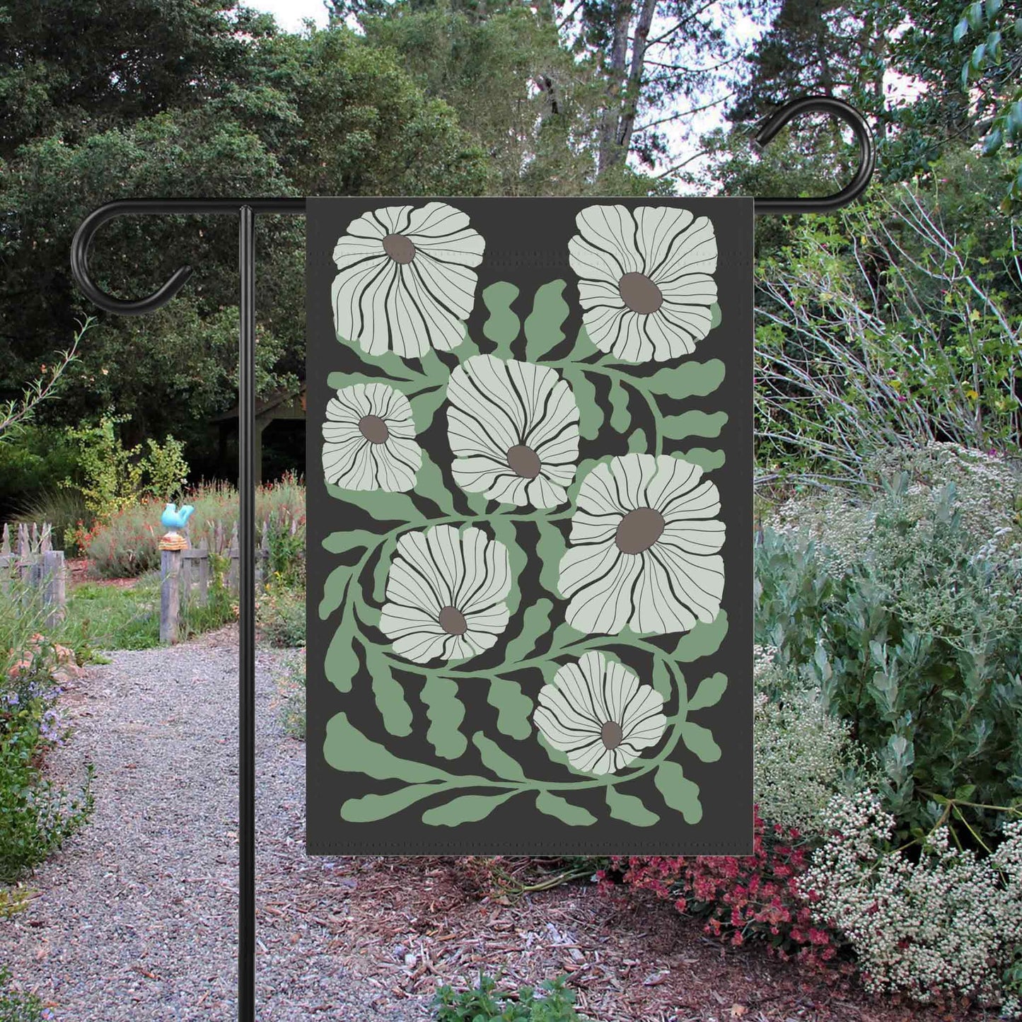 Botanical Matisse Flower Flag Banner, Flower Market Boho Gardener. Spring Yard Decor to Bring Some Extra Garden Aesthetic to the Home