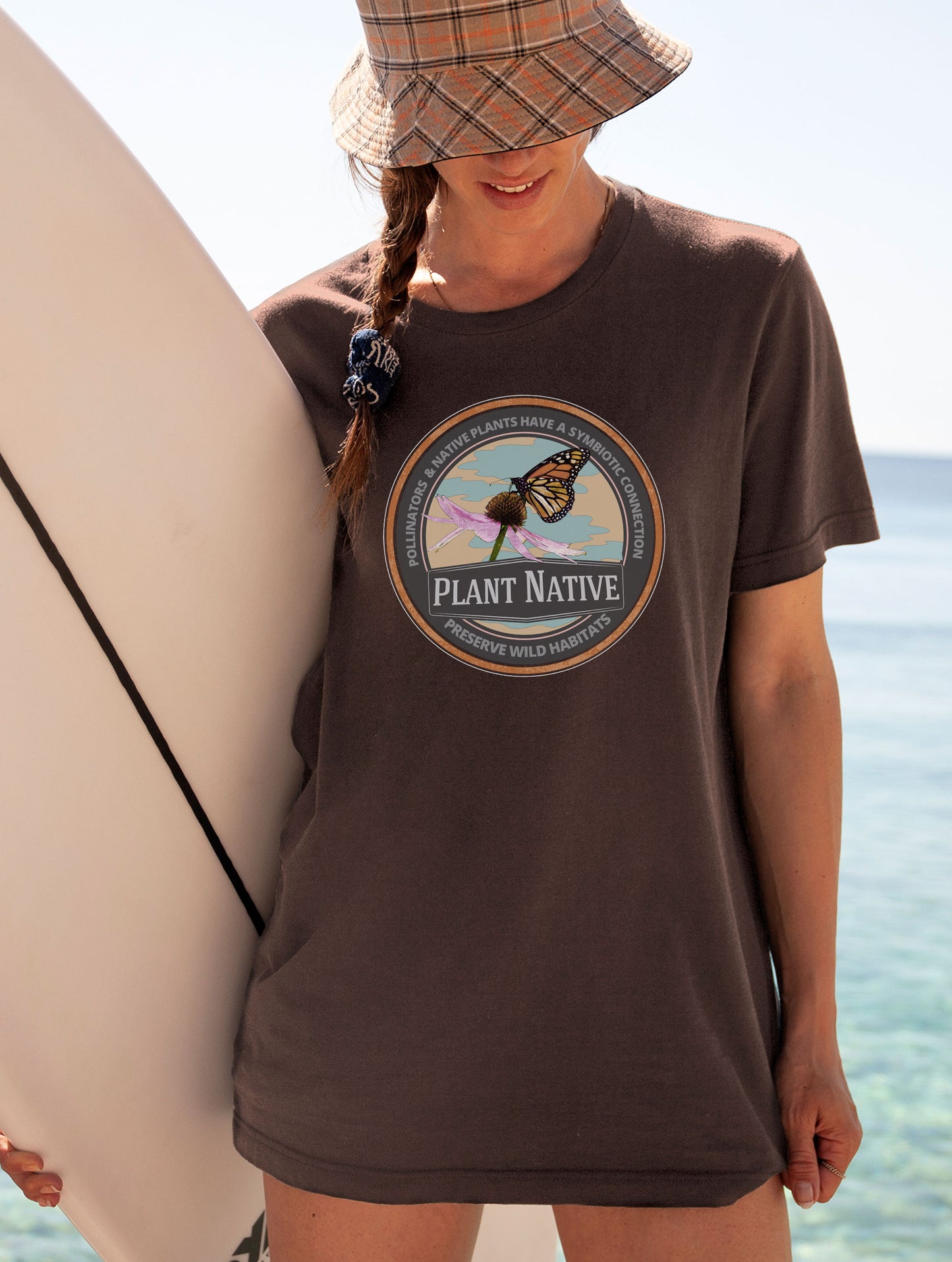 Pollinators Need Wildflowers tee, Nature t-shirt for conservation, ecology, Environmental science gift for ecological teachers, gardeners