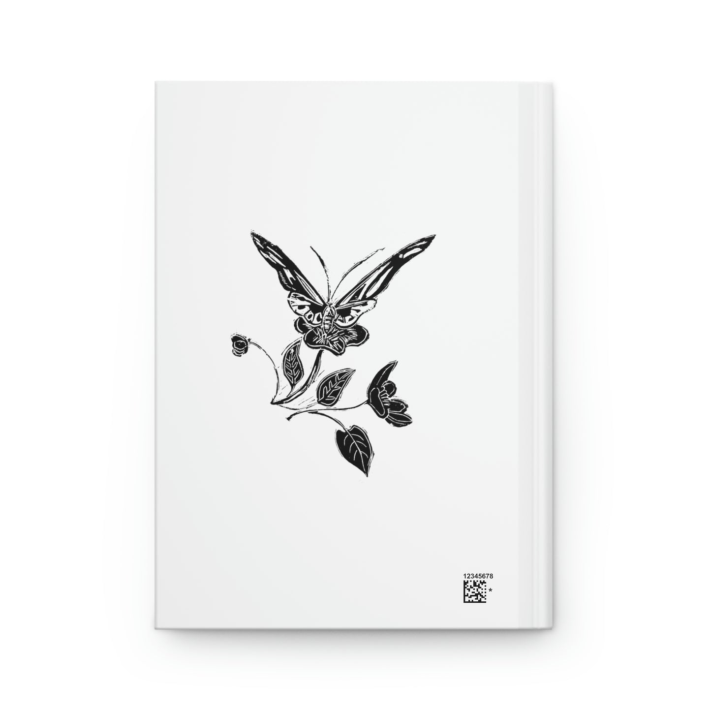 Monarch Butterfly Hardcover Journal, Monarch chrysalis, Danaus Plexippus, Gift for Dad, gift for nature lover, plant lover, entomologist