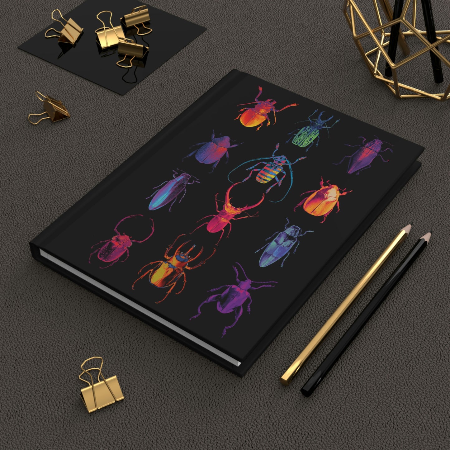 Beetles Coleoptera Hardcover Journal, entomologist, bug lover's gift, nature lovers, goblincore, trendy journal