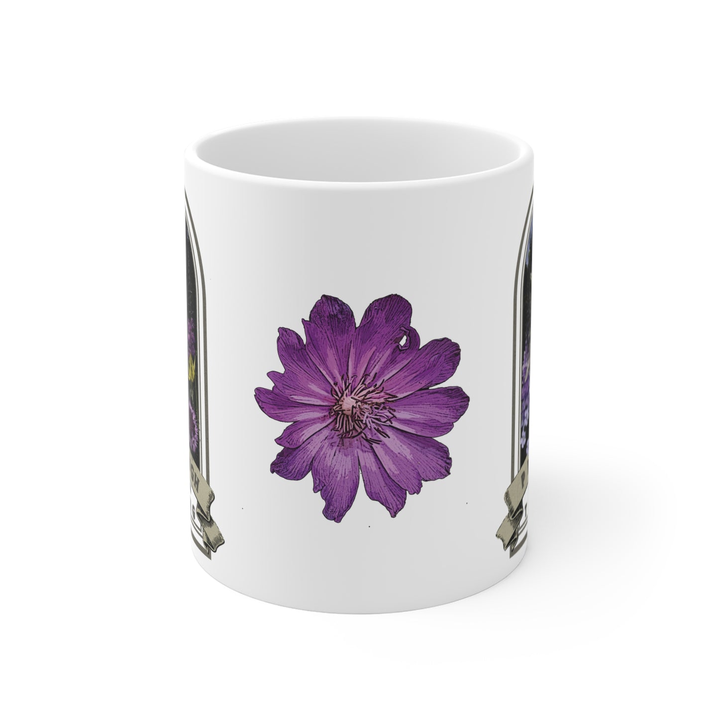 PNW Tough Native Plant Mug 11oz, Support the Environment with Native Plants. Celebrate Your Garden's Natural Strength. Thrive!