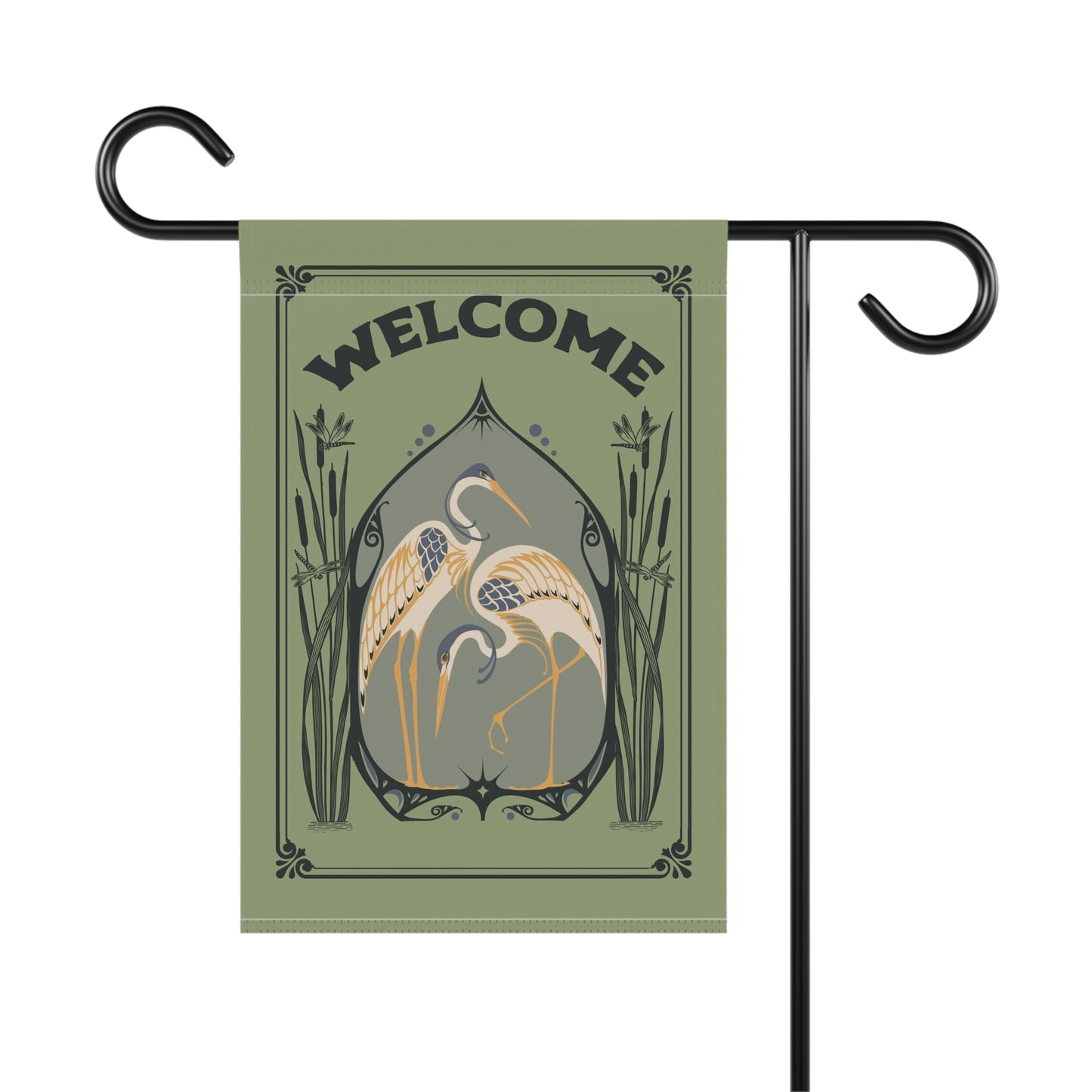 Welcome Flag House Banner, Earth Positivity Garden Message for Conservation of Birds, Bees, Butterflies, and Native Ecosystems