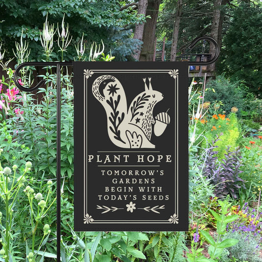 Plant Hope Garden Flag Banner, Welcoming Yard Decor to Brighten Any Day. Celebrate Nature & All of Life's Possibilities.