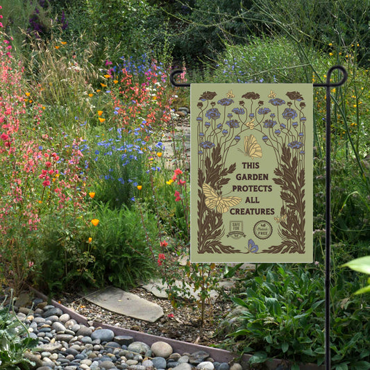 Protect Pollinators Garden Flag & House Banner, Save the Bees, Spread a  Positive Eco Message to Encourage More Native Yard Plantings!