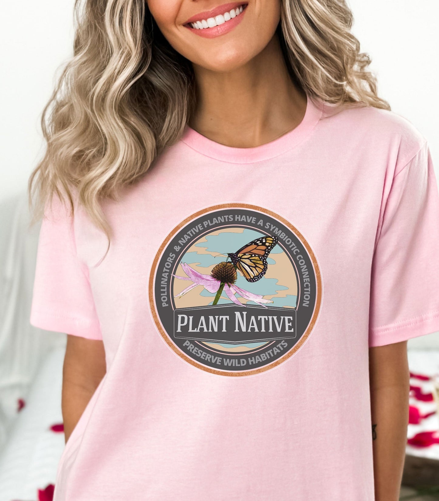 Pollinators Need Wildflowers tee, Nature t-shirt for conservation, ecology, Environmental science gift for ecological teachers, gardeners