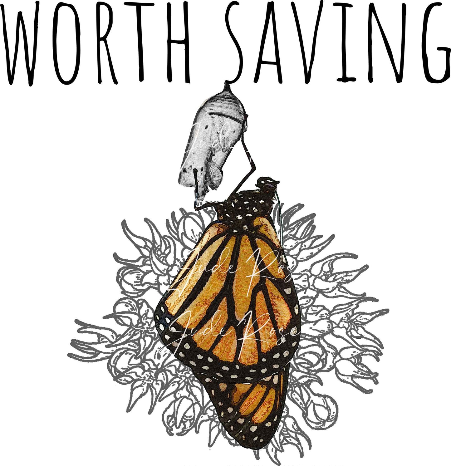 Worth Saving Monarch Butterfly tee, Save the Earth, pollinators & bees, conservation gardening shirt, native plants for ecology plant lover