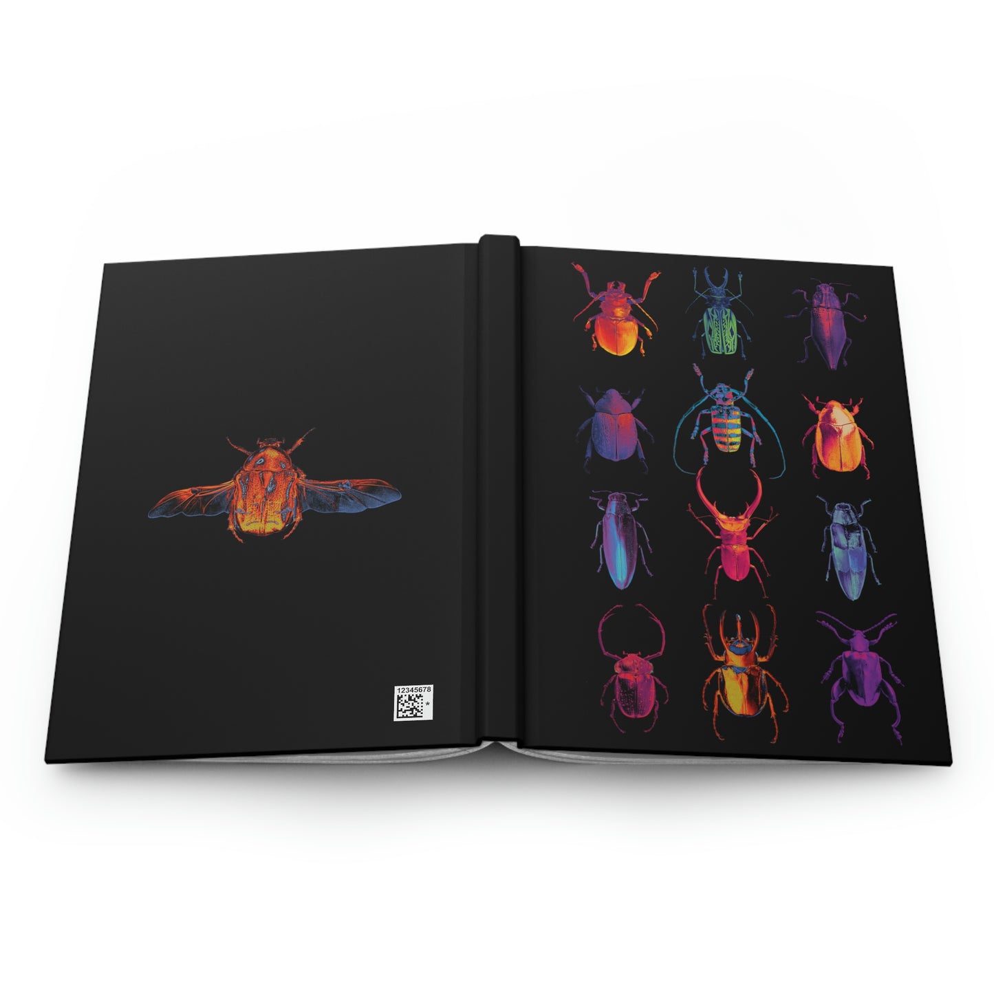 Beetles Coleoptera Hardcover Journal, entomologist, bug lover's gift, nature lovers, goblincore, trendy journal