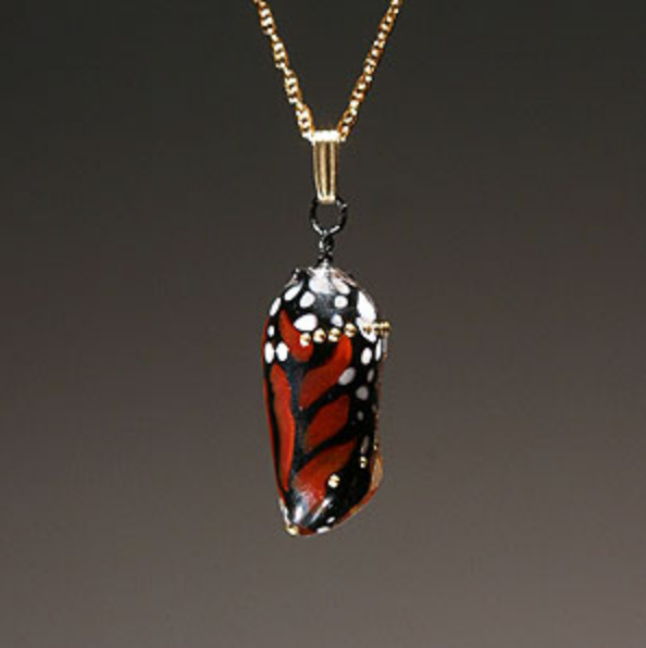 Monarch, chrysalis, lampwork bead, jude rose, Ancient Child, glass art, artist, handmade, chrysalis jewelry, chrysalis necklace, butterfly, butterfly jewelry, Monarch cocoon, Monarch butterflies, lightworker, flamework, butterfly necklace, butterfly jewelry, butterfly garden, butterfly necklace, cocoon necklace
